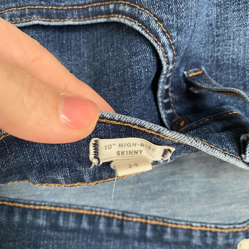 Madewell 10” high rise skinny size 34